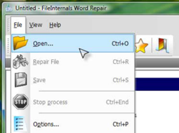 FileInternals Word Repair screenshot