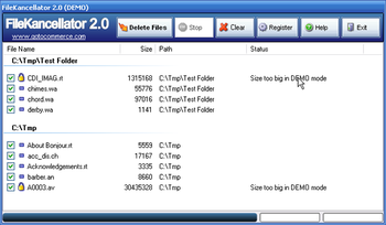 FileKancellator screenshot 2