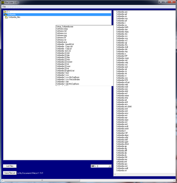 FileLister screenshot