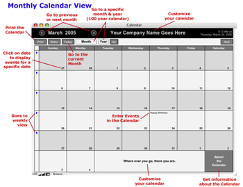 FileMaker Database Calendar screenshot 3