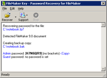 FileMaker Key screenshot 2