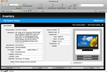 FileMaker Pro screenshot