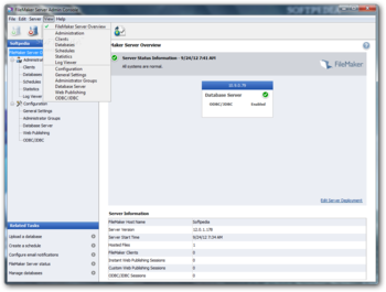 FileMaker Server screenshot 8