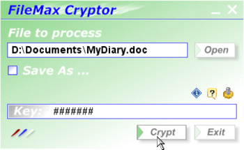 FileMax Cryptor screenshot 2