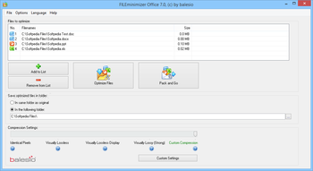 FILEminimizer Office screenshot