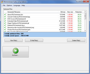 FileMinimizer Suite screenshot