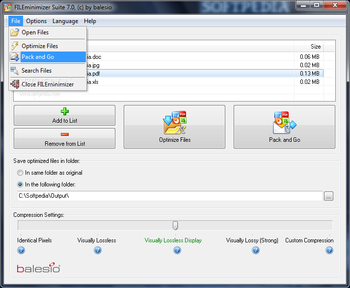 FILEminimizer Suite screenshot 2