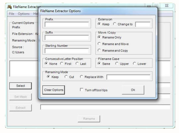 FileName Extractor screenshot