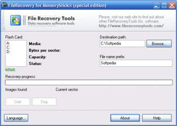 FileRecovery for MemoryStick screenshot