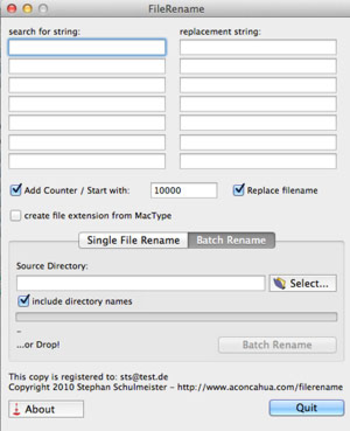 FileRename Win screenshot