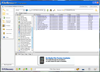 FileRestore for Networks screenshot