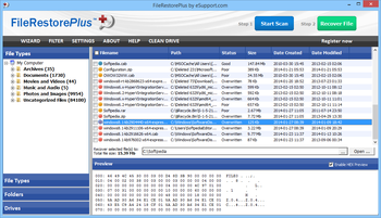 FileRestorePlus screenshot