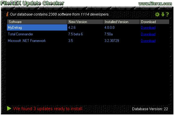 FileREX Update Checker screenshot 3