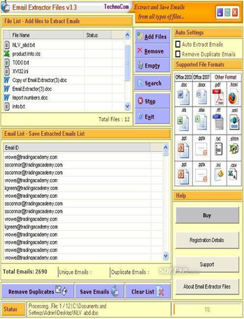 Files Email Extractor screenshot 3