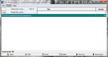Files Word Count screenshot