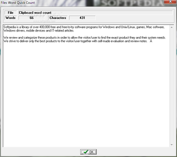 Files Word Count screenshot 3