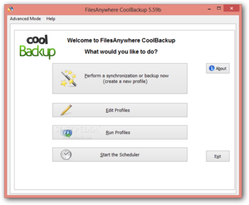 FilesAnywhere CoolBackup screenshot