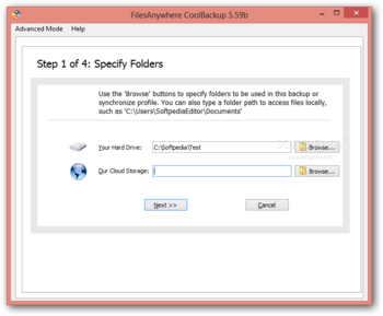 FilesAnywhere CoolBackup screenshot 2