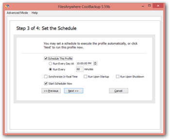 FilesAnywhere CoolBackup screenshot 4