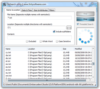 FileSearch screenshot