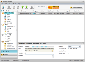 FileServe Manager screenshot