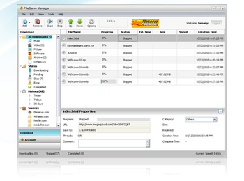 FileServe Manager screenshot