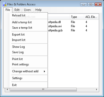 Files&Folders Access screenshot 2