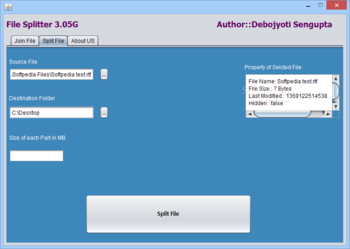 FileSplitter screenshot 3