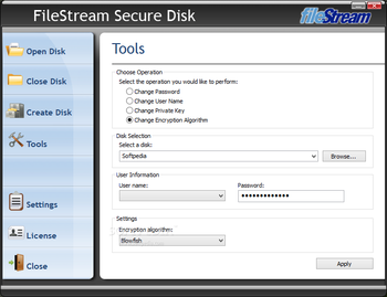 FileStream Secure Disk screenshot 2