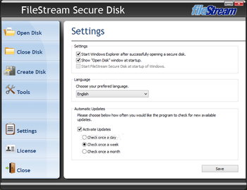 FileStream Secure Disk screenshot 3
