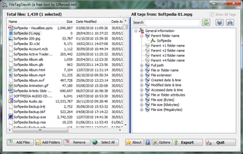 FileTagSleuth screenshot