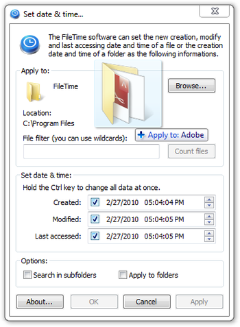 FileTime screenshot 2