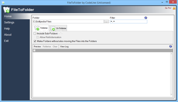 FileToFolder screenshot 2