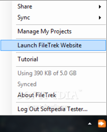 Filetrek screenshot