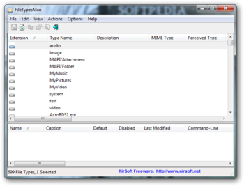FileTypesMan screenshot