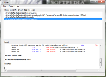 FileVer screenshot
