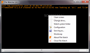 FileWatchXP screenshot 2