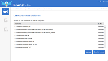 FileWing Shredder screenshot 4