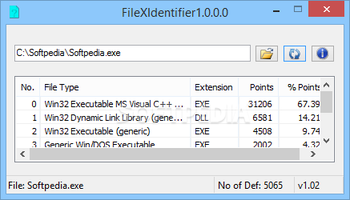 FileXIdentifier screenshot