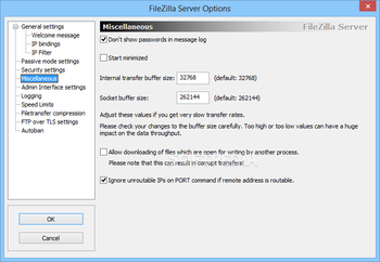 FileZilla Server screenshot 12