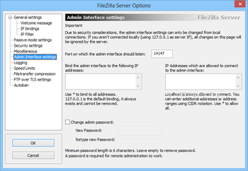 FileZilla Server screenshot 13