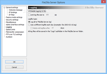 FileZilla Server screenshot 14