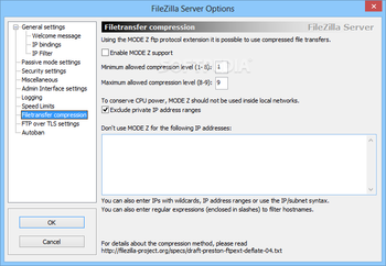 FileZilla Server screenshot 16