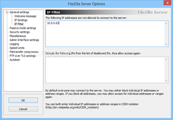 FileZilla Server screenshot 9