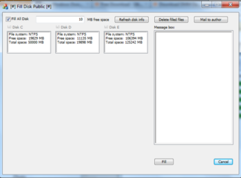 Fill Disk Public screenshot