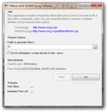 FillDisk screenshot