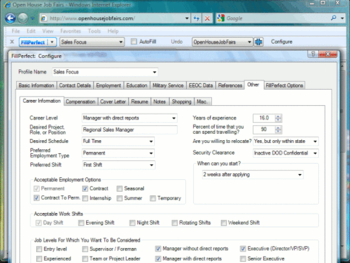 FillPerfect Automatic Form Filler screenshot