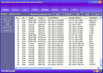 Filseclab Personal Firewall screenshot 2