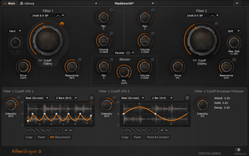 FilterShaper screenshot