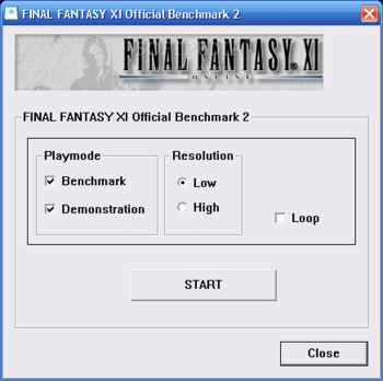Final Fantasy XI Benchmark screenshot